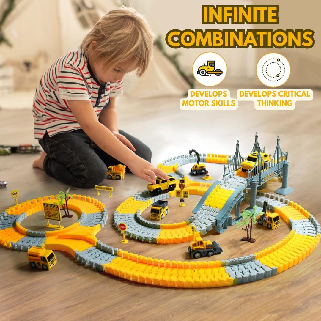 Montessori FlexiPath™ – Educational Adventure Track | Construction Site 🔥LIMITED-TIME OFFER🔥
