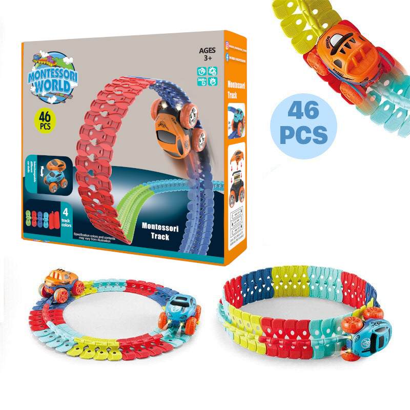 Montessori Track™ - Ultra-Flexible Machine Track + 1 Extra Car FREE