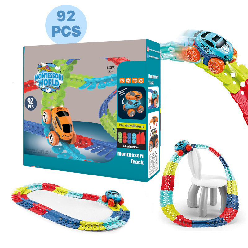 Montessori Track™ - Ultra-Flexible Machine Track + 1 Extra Car FREE