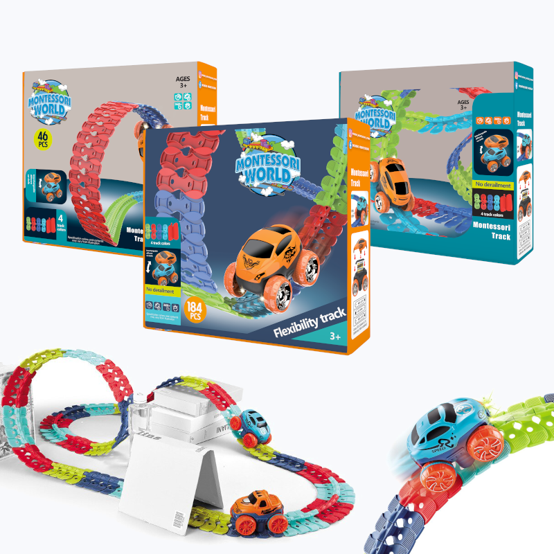 Montessori Track™ - Ultra-Flexible Machine Track + 1 Extra Car FREE