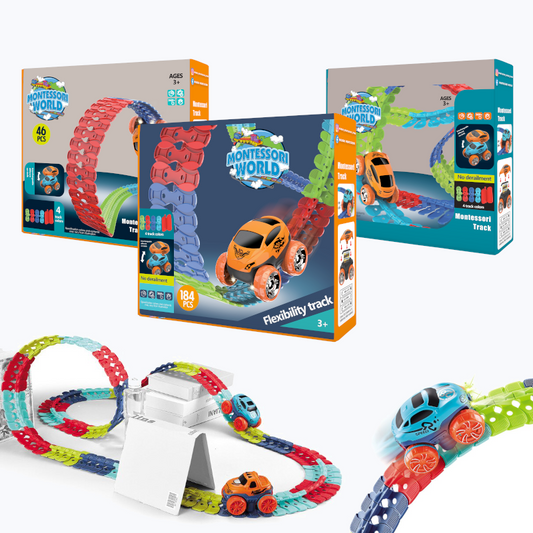 Montessori Track™ - Ultra-Flexible Machine Track + 1 Extra Car FREE